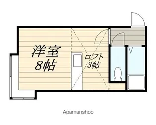 ライフステージ北大西【205号室】の間取り
