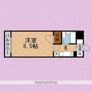 ナイスアーバンスピリッツ鶴瀬【3階】の間取り