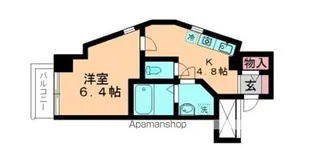 グランド・グレース【401号室】の間取り