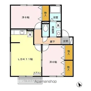 セジュールサトー【2階】の間取り