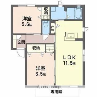 サンビーム串山 E棟【1階】の間取り