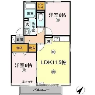 パミドール・ルーチェ A棟【2階】の間取り