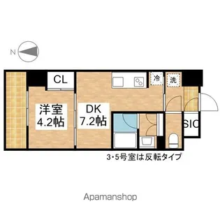ブランシエスタ金山北【15階】の間取り