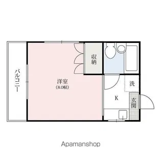 レインボーハイツマキ【4階】の間取り