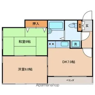 東京都足立区鹿浜3丁目【マンション】の間取り