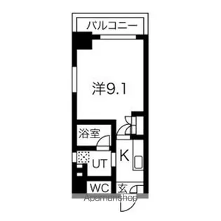 アールズタワー瑞穂運動場西駅前【6階】の間取り