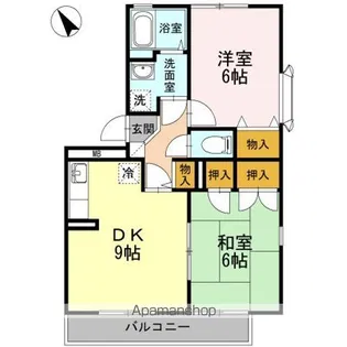 ニューライフつぶく A棟【3階】の間取り