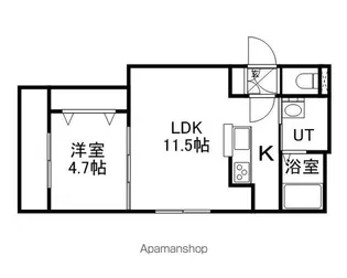 TONY TOWER KITAHIROSHIMA【207号室】の間取り