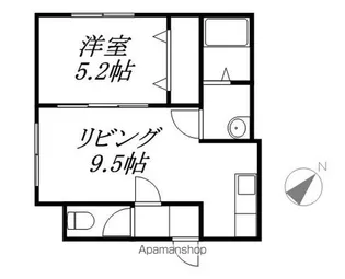 ハピネス宮の沢【4階】の間取り