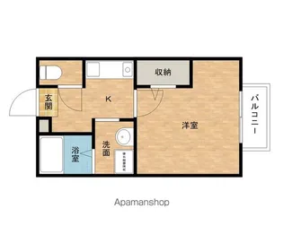 セジュールZENZO【B105号室】の間取り