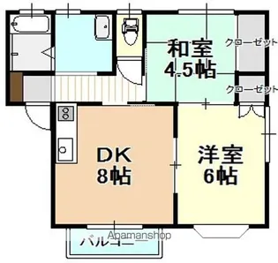 シティコート蔵【102号室】の間取り