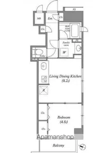 A&Eレジデンス横濱石川町【4階】の間取り