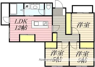 チェリーハイツ(月見ヶ丘)【202号室】の間取り
