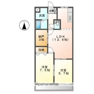 ビューティーハイム138【2階】の間取り