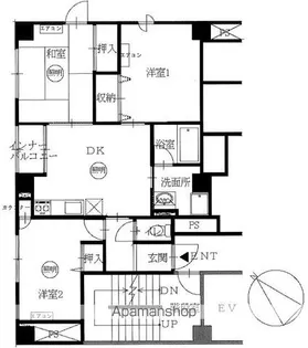 岩手県盛岡市神明町【マンション】の間取り