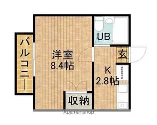 コーポ松本A【102号室】の間取り
