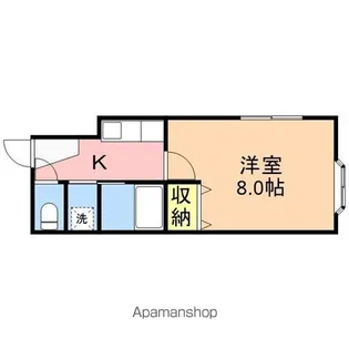 グランディア秋葉【1階】の間取り