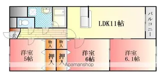 メゾンTAKEDA【203号室】の間取り