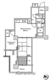 トリニティー芝浦【4階】の間取り