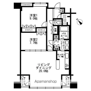 アーバンパーク代官山Ⅱ【4階】の間取り