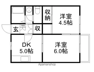 ハイツアメニティ【101号室】の間取り