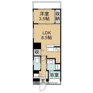 エルシオン騎射場【4階】の間取り