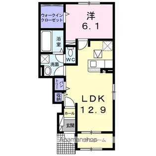 5TH AVENUE B【1階】の間取り