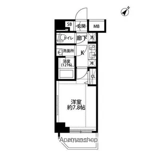 プレール・ドゥーク志村坂上Ⅱ【2階】の間取り