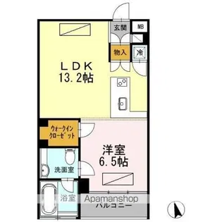 カスタリア目黒長者丸【3階】の間取り