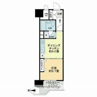 ライオンズプラザ長町中央【203号室】の間取り