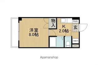 ブルースカイ【305号室】の間取り