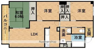 カネキビル【3階】の間取り