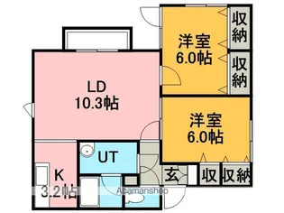 ラ・グラース曙【1階】の間取り