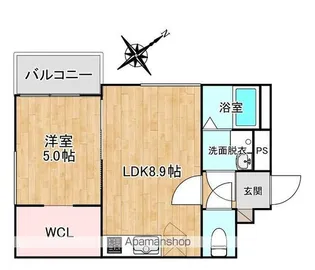 CRECIA和白東Ⅳ【3階】の間取り