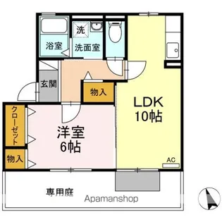 MAISONNETTEアルペンローゼ【1階】の間取り