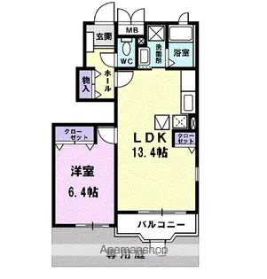 プレットヴィラ【1階】の間取り