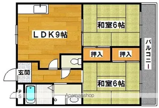 しののめハイツⅡ【202号室】の間取り