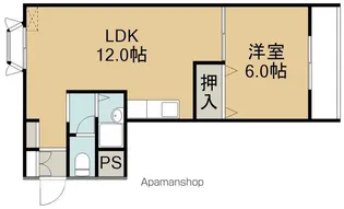ダイワハイツ深堀【205号室】の間取り
