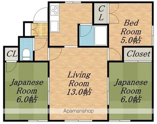 パークマンション1【2階】の間取り