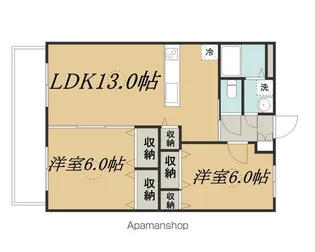 アートコートみそのⅡ【104号室】の間取り