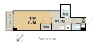 第3エスパース【404号室】の間取り