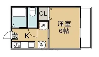 コーポ保坂Ⅱ【202号室】の間取り