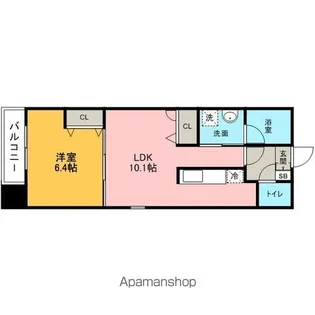 DUO県庁前【10階】の間取り