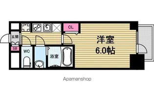 プレサンス松屋町ヴェルデス【704号室】の間取り