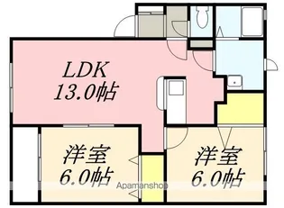 ウィルモア花園【1階】の間取り