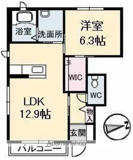 スカイメゾン 12番館【1階】の間取り