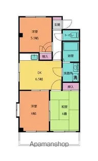 クリスタルサンエバー【303号室号室】の間取り