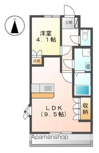 BAYSIDEエスポワール【206号室】の間取り