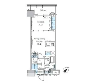 パークアクシス東日本橋ステーションゲート【4階】の間取り