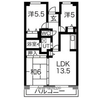 アネックス東名【203号室】の間取り